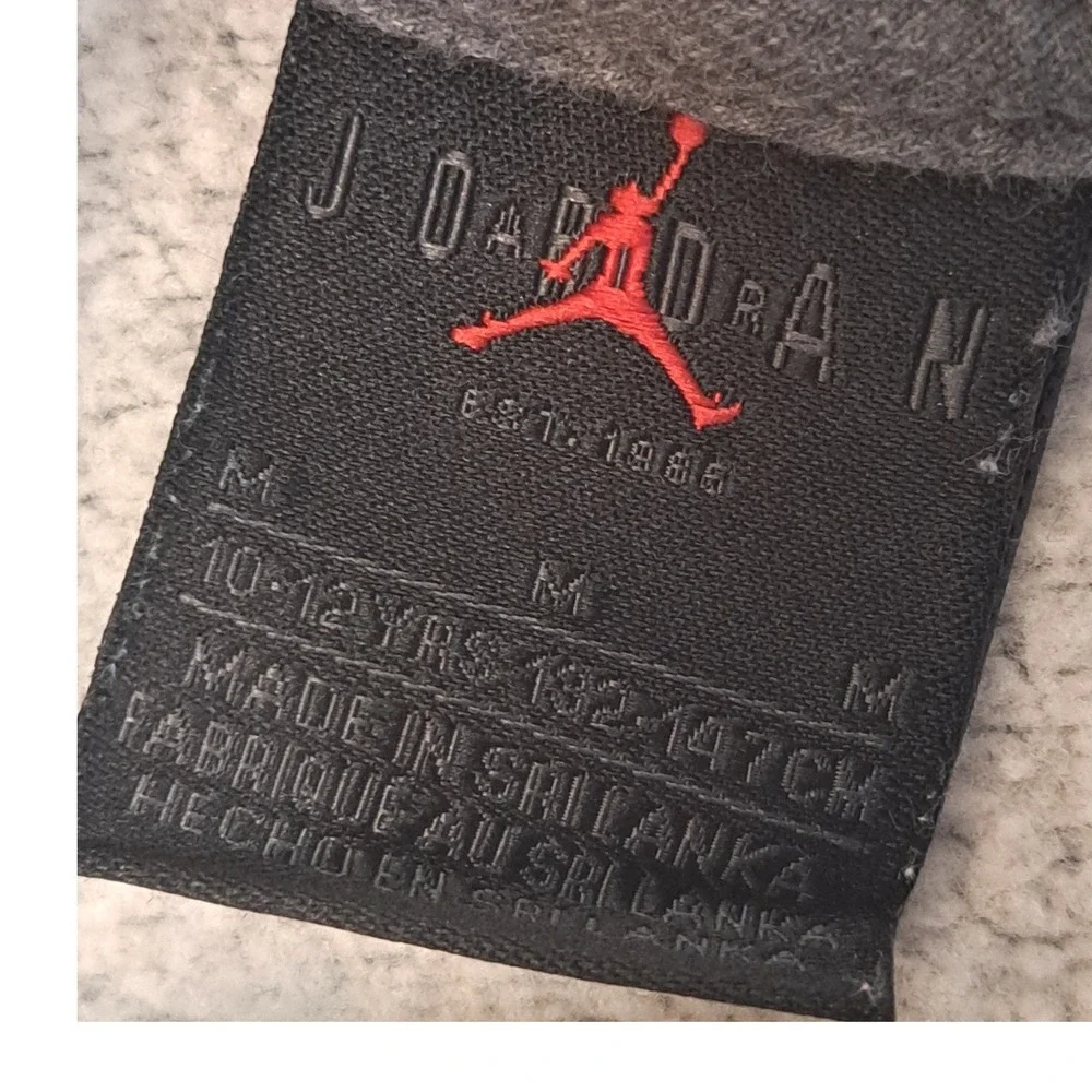 Jordan Jumpman Flight Graphic Hoodie Boys M 10-12 Charcoal Gray Basketball